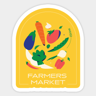 Veggies farmers market Sticker